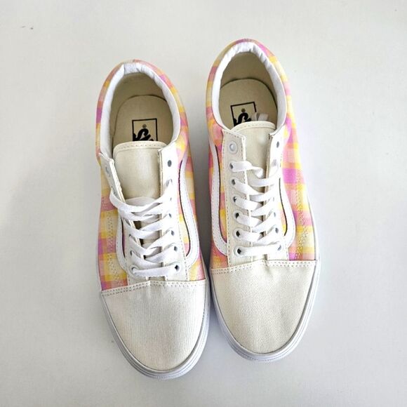 NWOT Vans | Stackform Pastel Picnic Plaid Platform Sneaker Shoes, Womens 10 - Picture 4 of 8